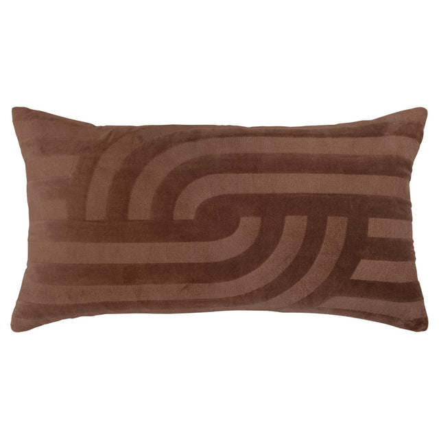 BROWN ABSTRACT MODERN INDUSTRIAL  PILLOW