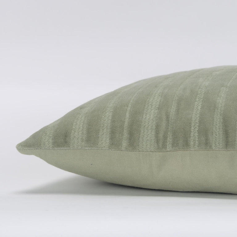 PAPE GREEN TRANSITIONAL  MODERN INDUSTRIAL  THROW PILLOW