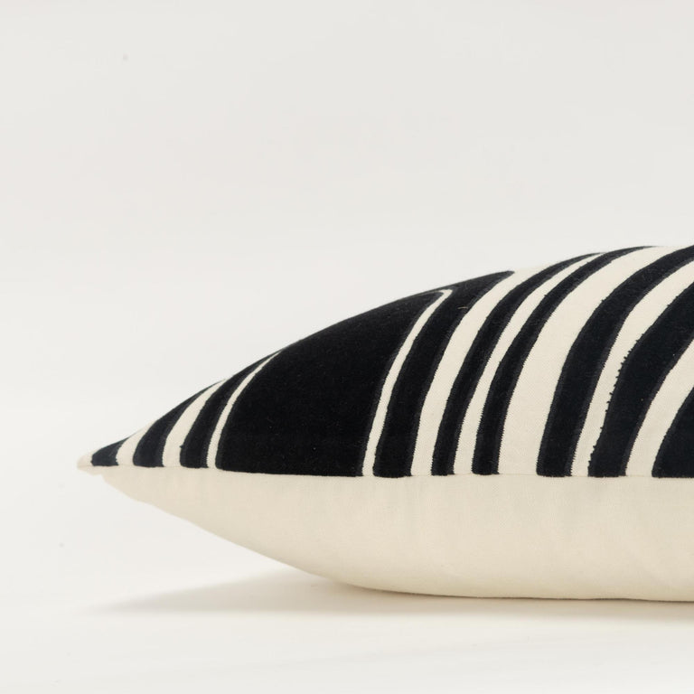 IVORY ABSTRACT MODERN INDUSTRIAL  PILLOW