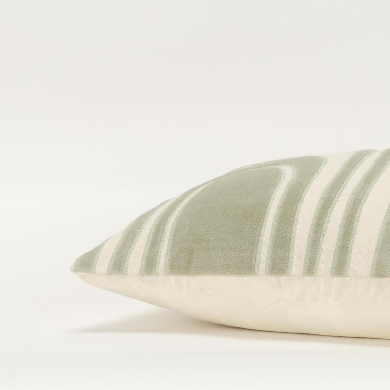 IVORY ABSTRACT MODERN INDUSTRIAL  PILLOW