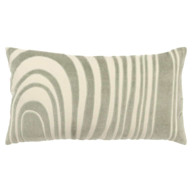 IVORY ABSTRACT MODERN INDUSTRIAL  PILLOW