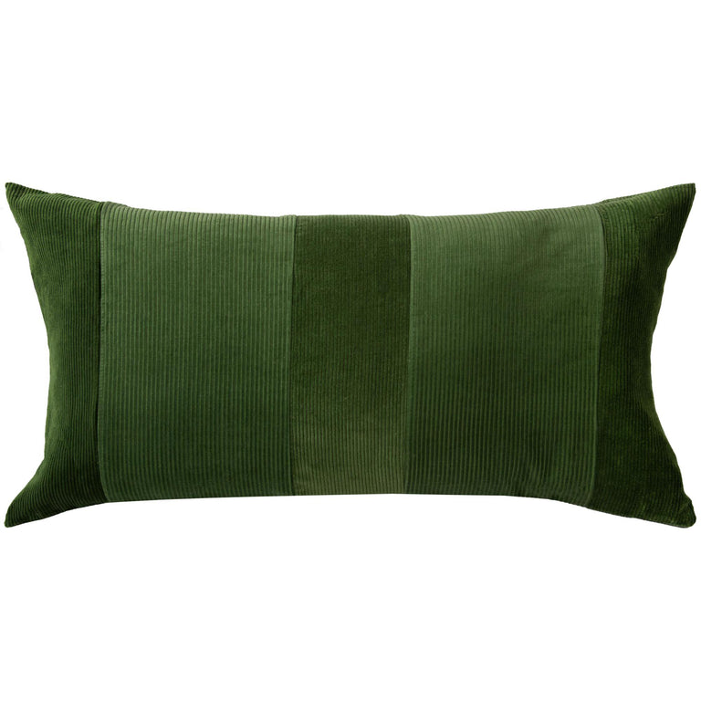 HØJLAND GREEN SOLID MODERN INDUSTRIAL  THROW PILLOW