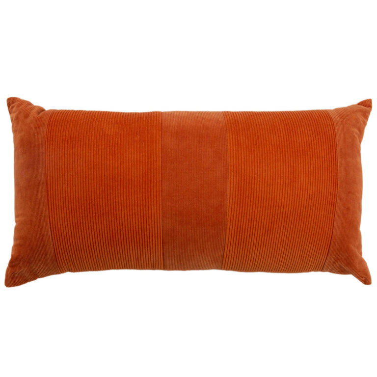 KONDRUP ORANGE SOLID MODERN INDUSTRIAL  THROW PILLOW