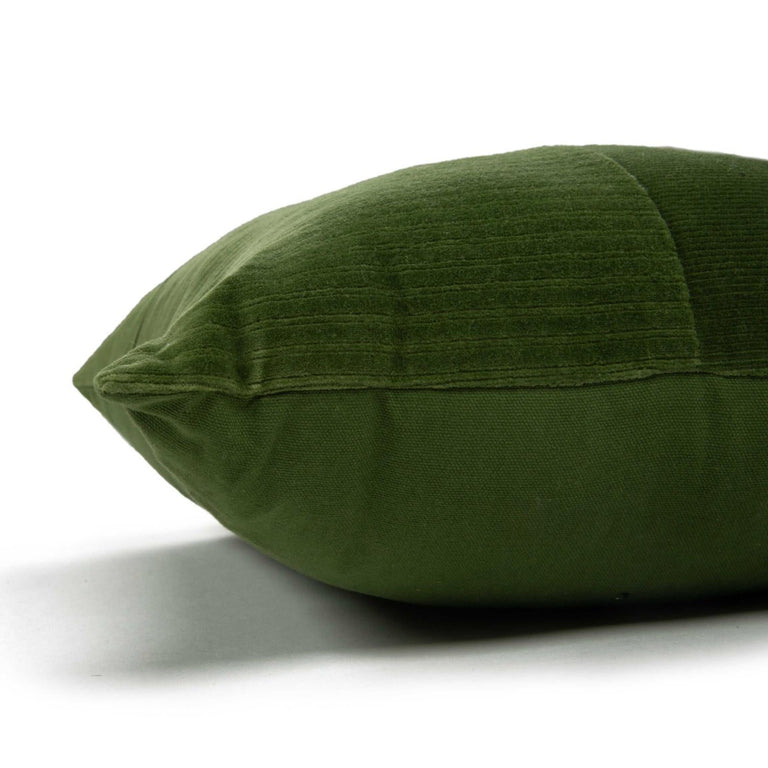 VIBORG GREEN SOLID MODERN INDUSTRIAL  THROW PILLOW