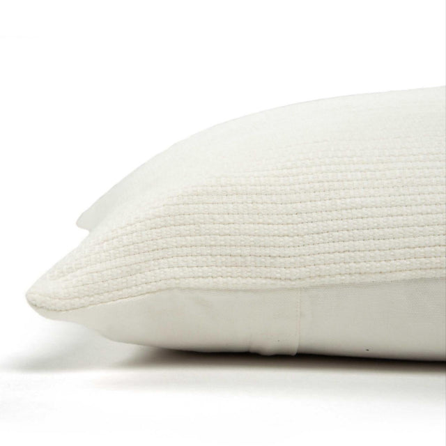 WHITE SOLID COTTAGE PILLOW