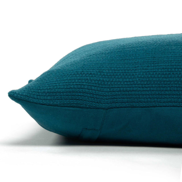 BLUE SOLID COTTAGE PILLOW