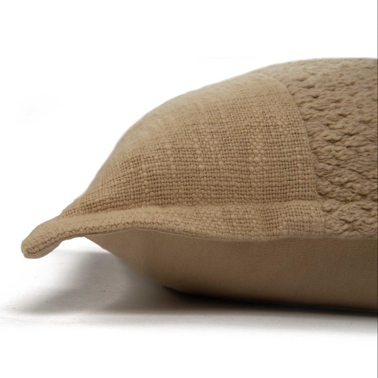 NATURAL  SOLID MODERN INDUSTRIAL  PILLOW