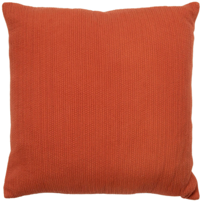 GULDBRANDSEN ORANGE SOLID COTTAGE THROW PILLOW