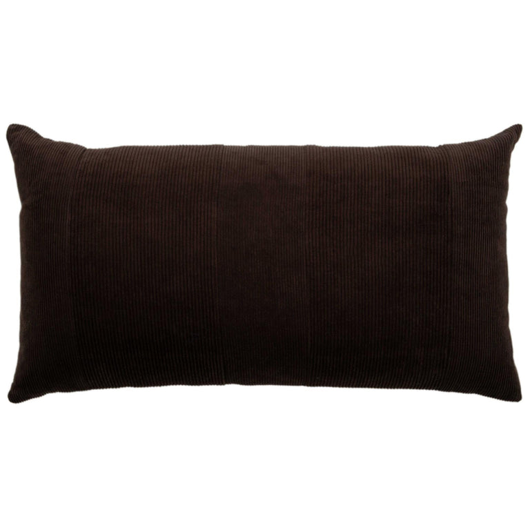 SCHJØDT BROWN SOLID MODERN INDUSTRIAL  THROW PILLOW