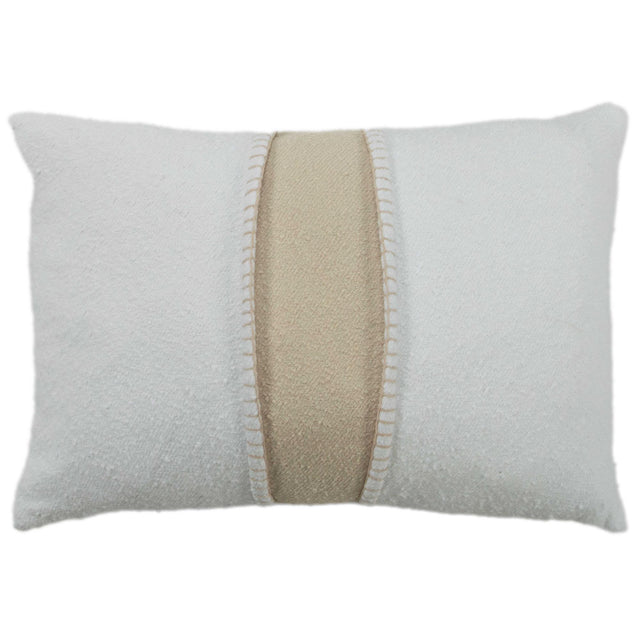 WHITE STRIPE MODERN INDUSTRIAL  PILLOW