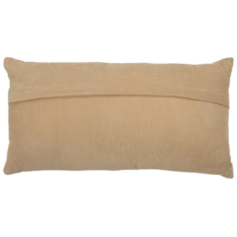 BRASK NATURAL  SOLID MODERN INDUSTRIAL  THROW PILLOW