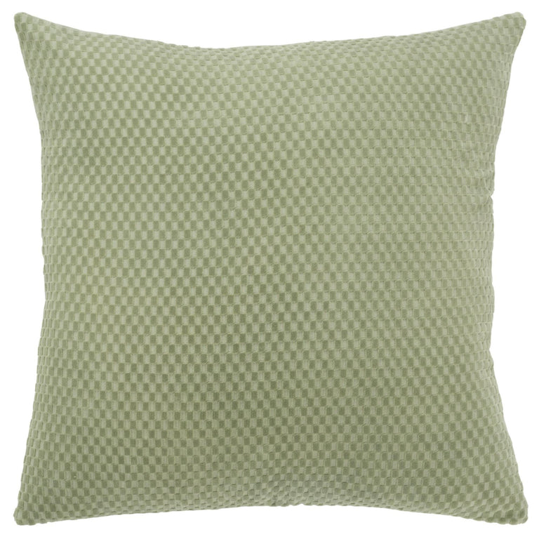 ZIMMERMANN GREEN SOLID MODERN INDUSTRIAL  THROW PILLOW