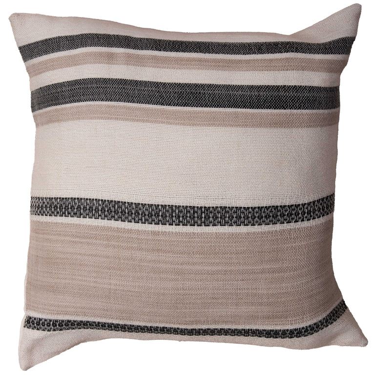 NATURAL  STRIPE MODERN CRAFT PILLOW