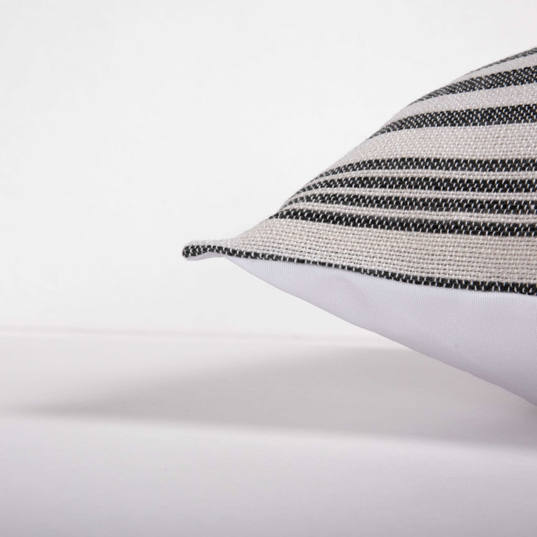 NATURAL  STRIPE MODERN CRAFT PILLOW