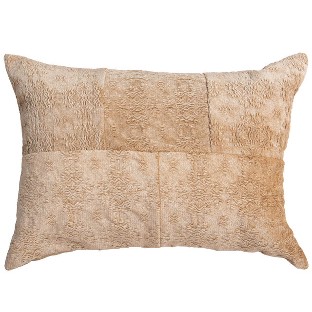 GRØNDAHL BEIGE ABSTRACT VINTAGE THROW PILLOW