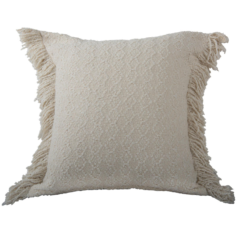 VINTER NATURAL  SOLID MODERN CRAFT THROW PILLOW