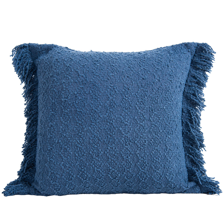 TOPP BLUE SOLID MODERN CRAFT THROW PILLOW