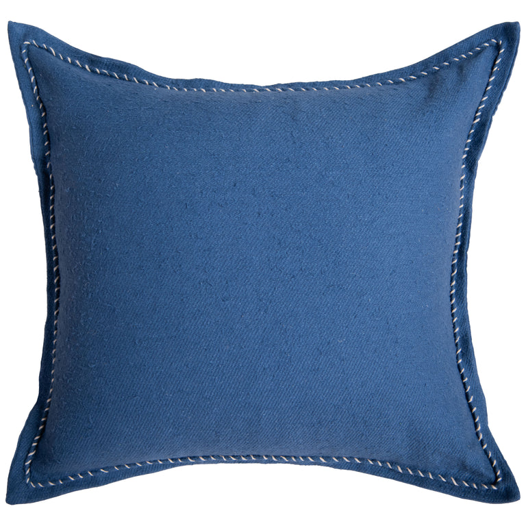 GLUD BLUE SOLID MODERN INDUSTRIAL  THROW PILLOW