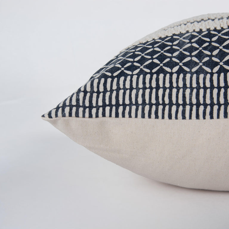 BLUE STRIPE MODERN CRAFT PILLOW