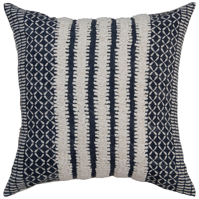 BLUE STRIPE MODERN CRAFT PILLOW