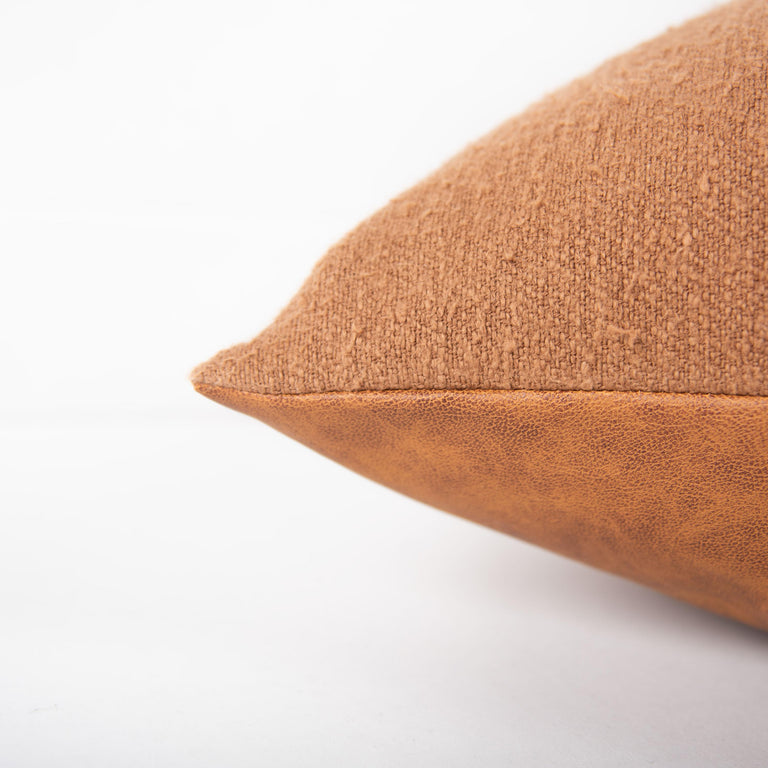 BROWN SOLID MODERN INDUSTRIAL  PILLOW