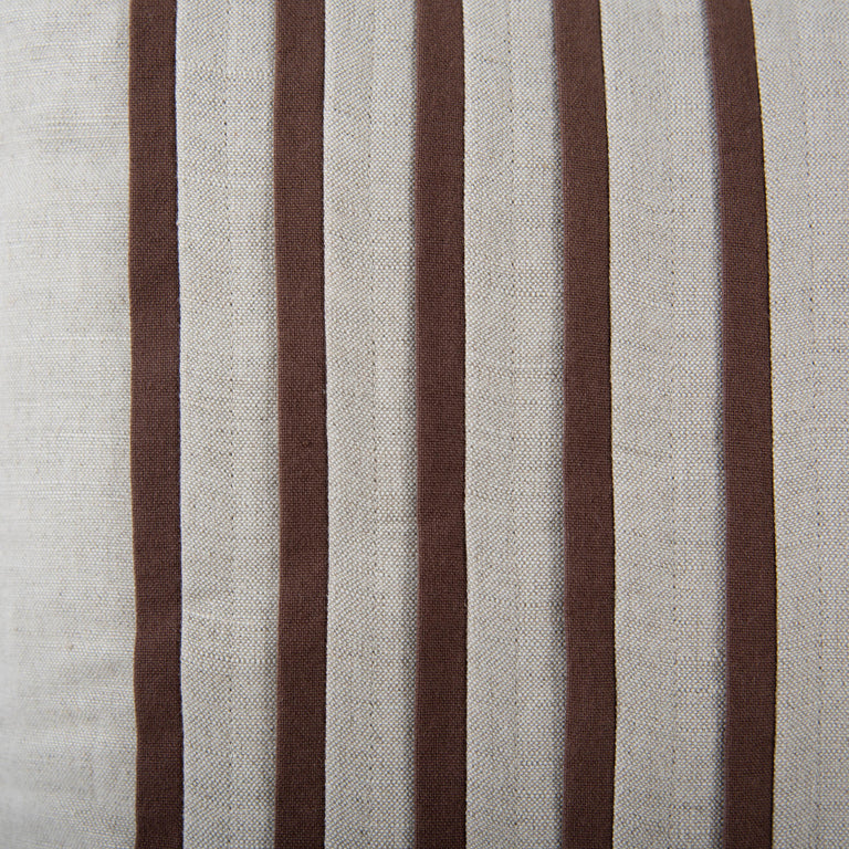 NATURAL  STRIPE MODERN INDUSTRIAL  PILLOW