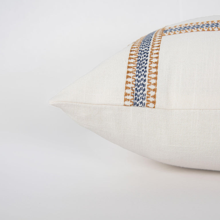 IVORY STRIPE MODERN INDUSTRIAL  PILLOW