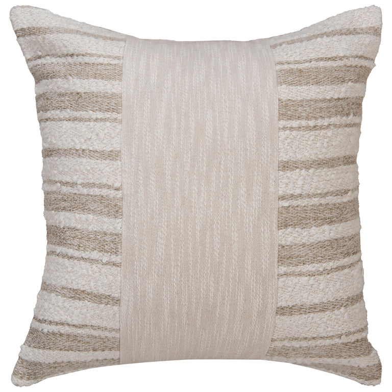 GRØNHØJ NATURAL  STRIPE MODERN INDUSTRIAL  THROW PILLOW