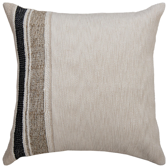 GUSTAFSSON NATURAL  STRIPE MODERN INDUSTRIAL  THROW PILLOW