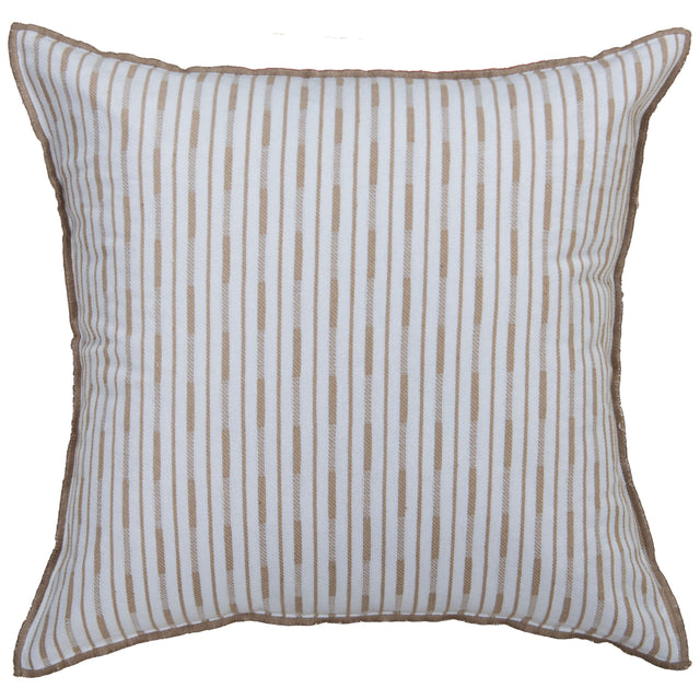 WHITE STRIPE COTTAGE PILLOW