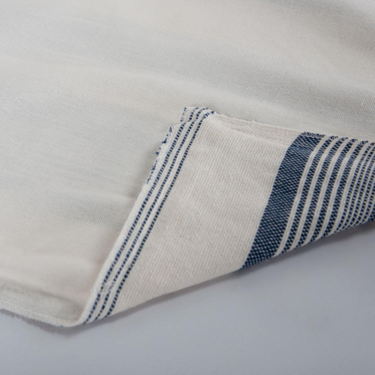 WHITE STRIPE COASTAL PILLOW