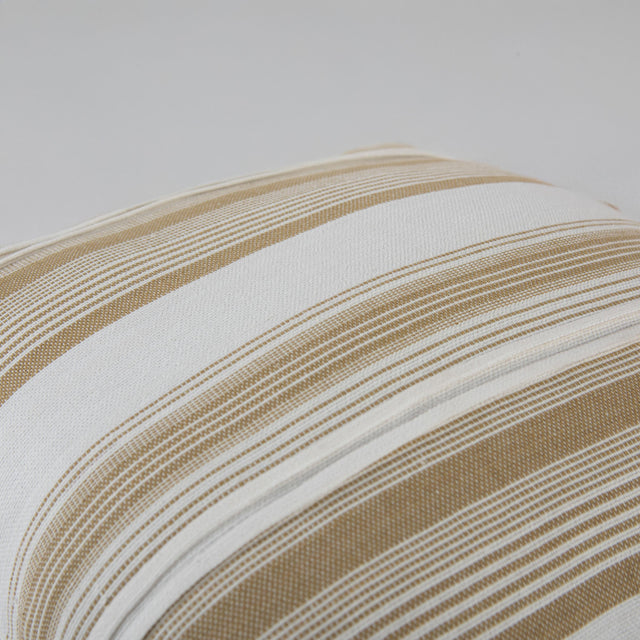 WHITE STRIPE COASTAL PILLOW