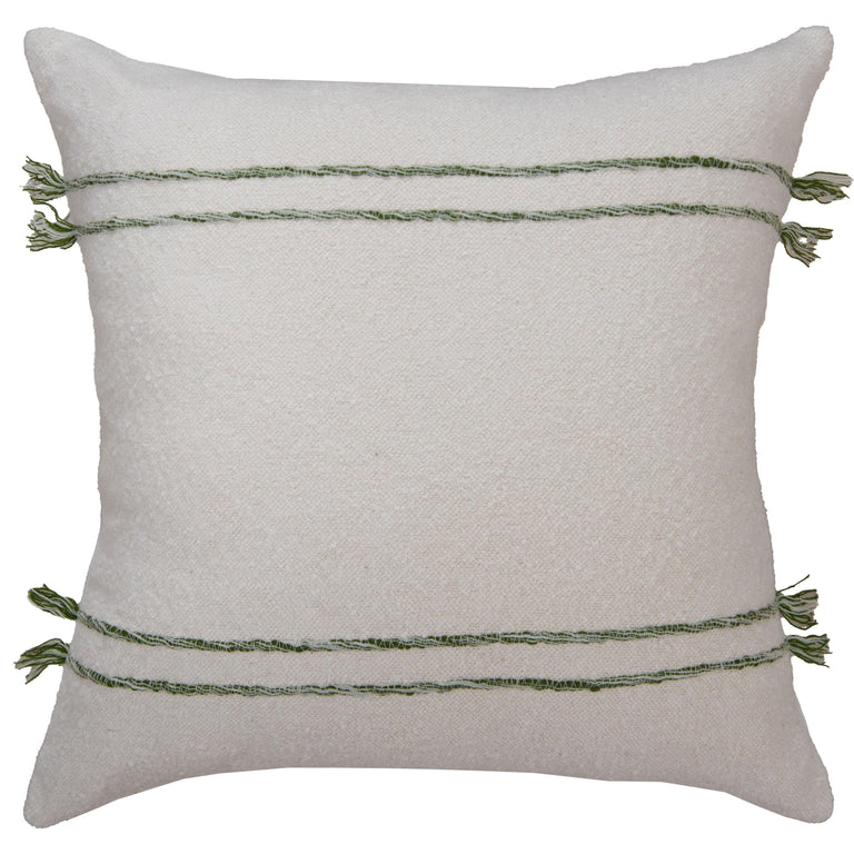 IVORY STRIPE MODERN CRAFT PILLOW