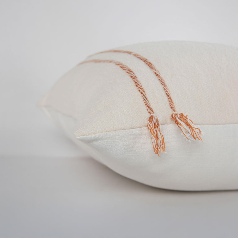 IVORY STRIPE MODERN CRAFT PILLOW