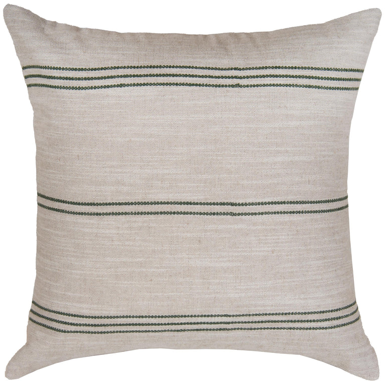 NATURAL  STRIPE MODERN INDUSTRIAL  PILLOW