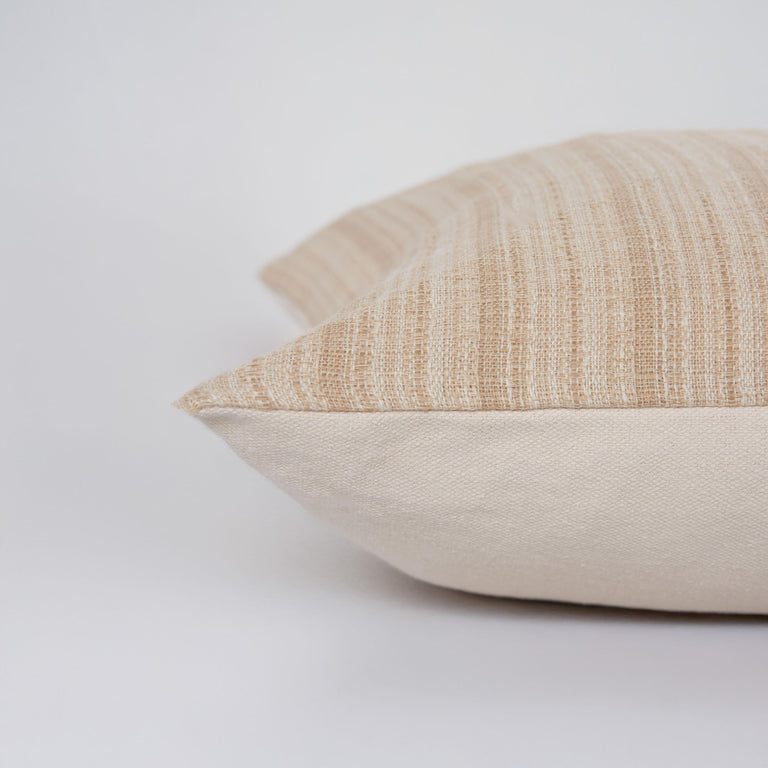 NATURAL  STRIPE MODERN INDUSTRIAL  PILLOW