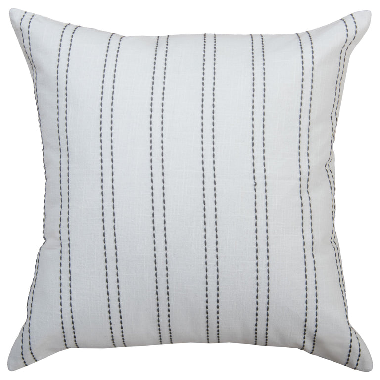 WHITE STRIPE MODERN INDUSTRIAL  PILLOW