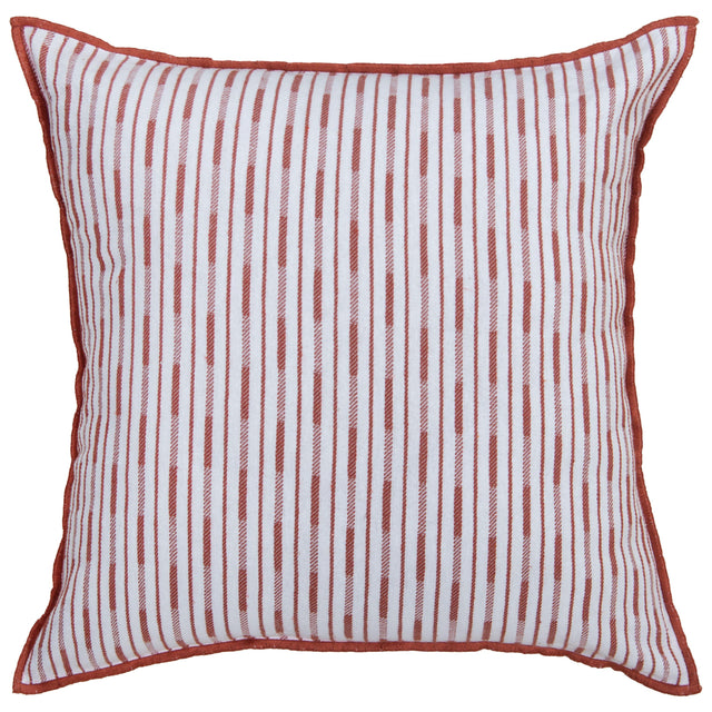 WHITE STRIPE COTTAGE PILLOW