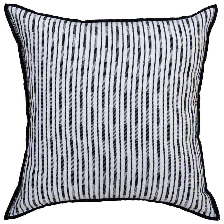 LODBERG WHITE STRIPE COTTAGE THROW PILLOW