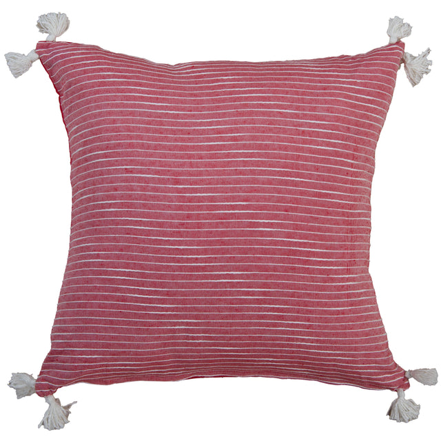 WHITE STRIPE COTTAGE PILLOW