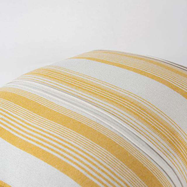 WHITE STRIPE COASTAL PILLOW