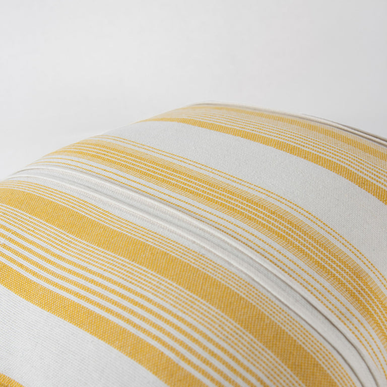 WHITE STRIPE COASTAL PILLOW