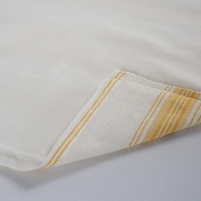 WHITE STRIPE COASTAL PILLOW