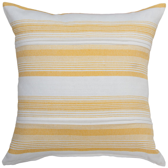 WHITE STRIPE COASTAL PILLOW