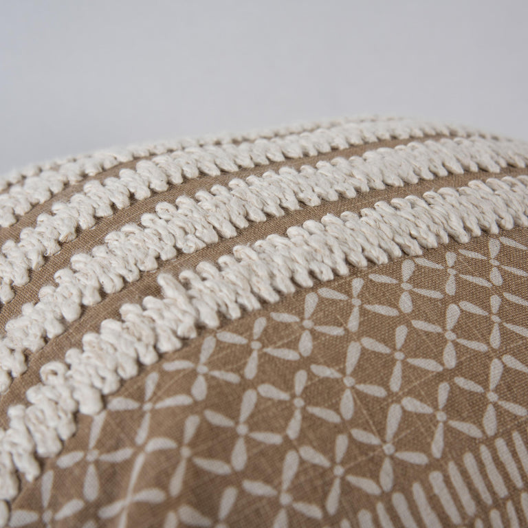 NATURAL  STRIPE MODERN CRAFT PILLOW