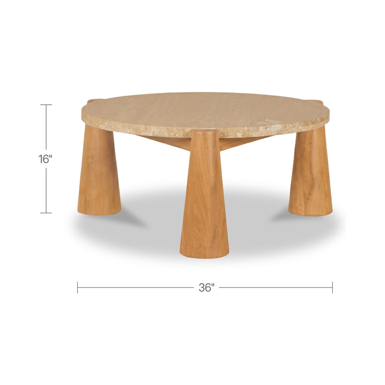 PAX OUTDOOR COFFEE TABLE NATURAL