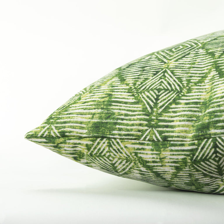 DARK GREEN BATIK PATTERN PILLOW