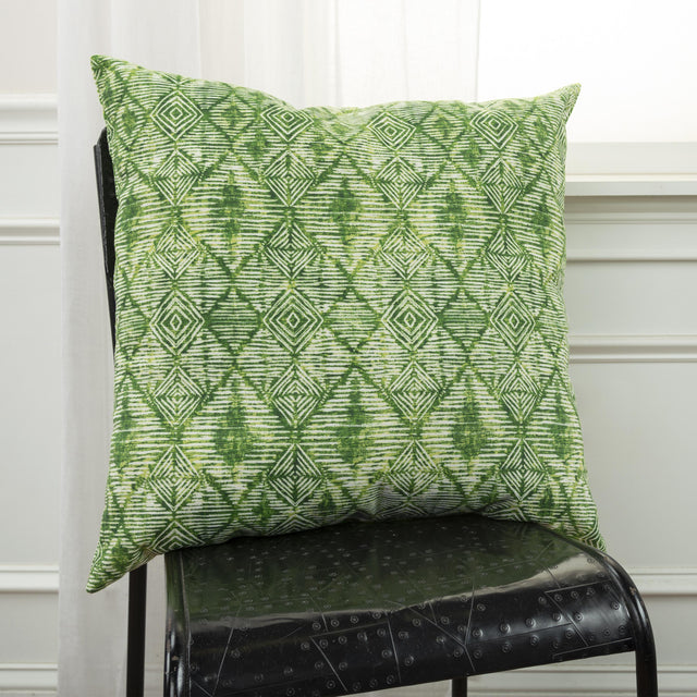 DARK GREEN BATIK PATTERN PILLOW