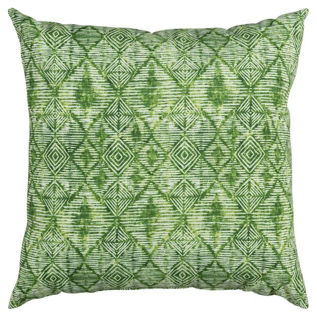 DARK GREEN BATIK PATTERN PILLOW