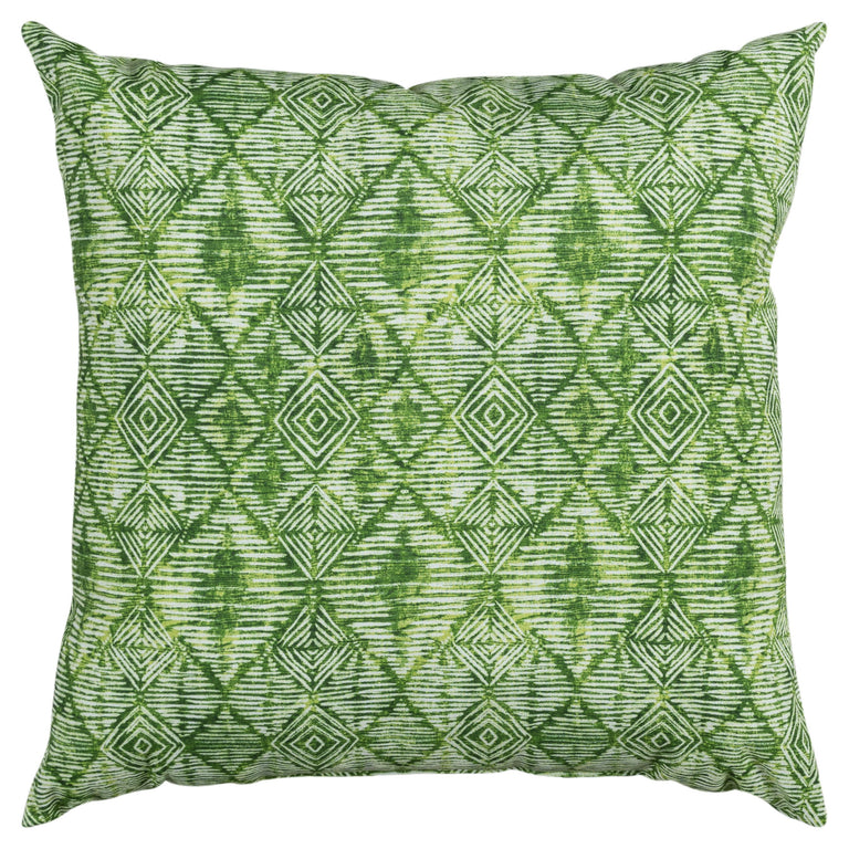 DARK GREEN BATIK PATTERN PILLOW